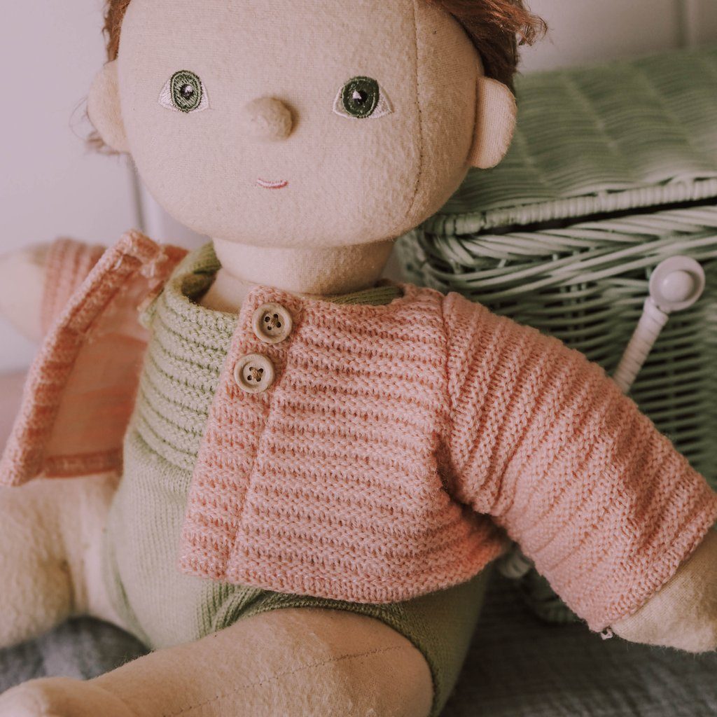 Dinkum Doll Cardigan Rose