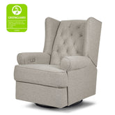 Harbour Electronic Recliner and Swivel Glider - Grey Eco-Weave Rocking Chairs NAMESAKE 