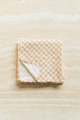 Massy Checker Swaddle | Wheat