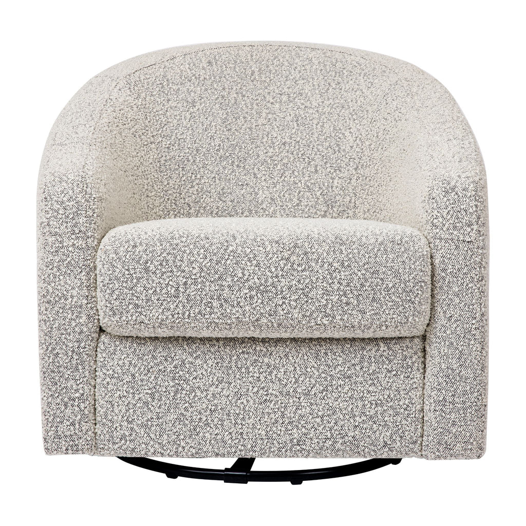 Madison Swivel Glider - Black White Boucle