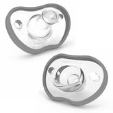 Flexy Pacifiers by Nanobébé US Nanobébé US Grey 0-3 Months 2-Pack