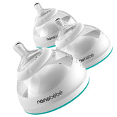 Breastmilk Baby Bottle by Nanobébé US Nanobébé US Teal 3-Pack 