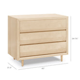 Ubabub Nifty 3-Drawer Assembled Dresser | Natural Birch