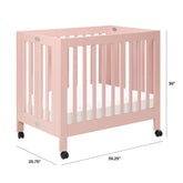 Origami Mini Crib - Petal Pink