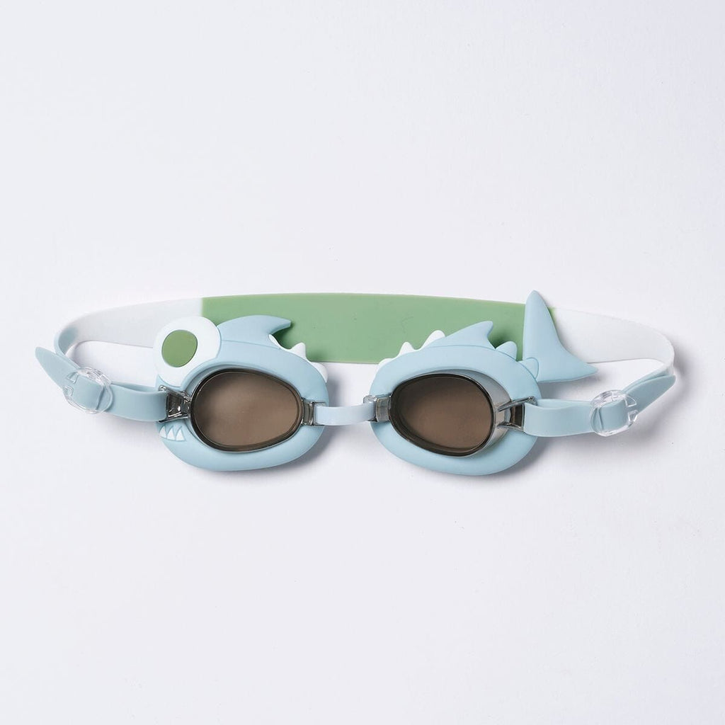 Mini Swim Goggles Shark Tribe Khaki  | Sunnylife - Kid's Summer Toys