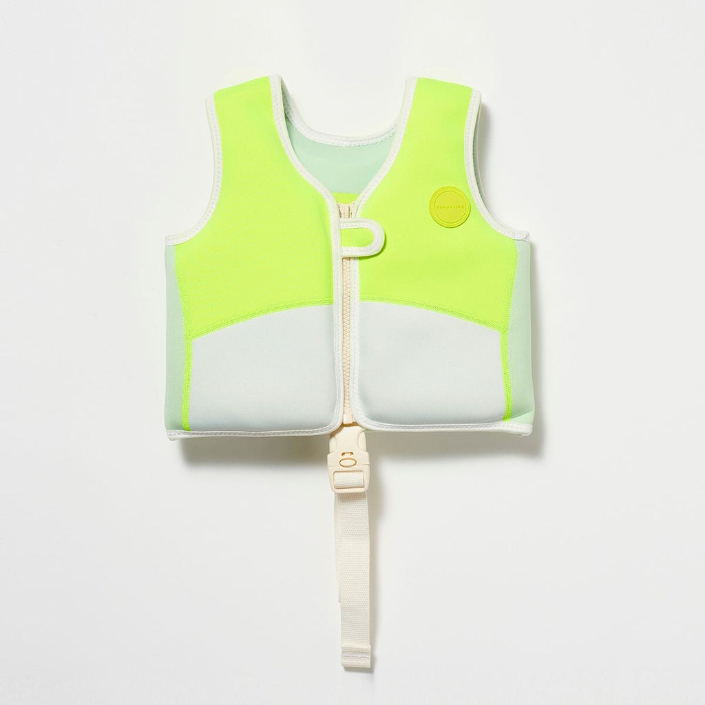 Swim Vest 1-2 Shark Tribe Blue Neon Citrus  | Sunnylife - Kid's Summer Toys