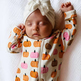 Organic 2-Way Zip Romper | Pink Pumpkin Patch Onesies SIIX Collection 