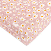 Babyletto | Quilted Changing Pad Cover in GOTS Certified Organic Muslin Cotton | Daisy