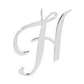 SILVER LARGE LETTER PENDANTS by eklexic eklexic H 