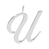 SILVER LARGE LETTER PENDANTS by eklexic eklexic U 