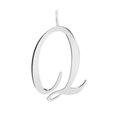 SILVER LARGE LETTER PENDANTS by eklexic eklexic Q 