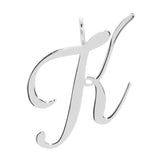 SILVER LARGE LETTER PENDANTS by eklexic eklexic K 