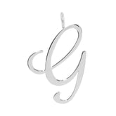 SILVER LARGE LETTER PENDANTS by eklexic eklexic G 