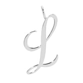 SILVER LARGE LETTER PENDANTS by eklexic eklexic L 