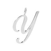 SILVER LARGE LETTER PENDANTS by eklexic eklexic Y 