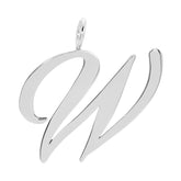 SILVER LARGE LETTER PENDANTS by eklexic eklexic W 