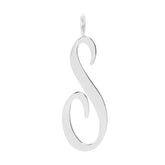 SILVER LARGE LETTER PENDANTS by eklexic eklexic S 