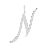 SILVER LARGE LETTER PENDANTS by eklexic eklexic N 