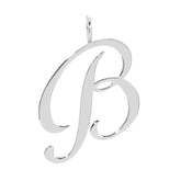 SILVER LARGE LETTER PENDANTS by eklexic eklexic B 