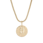 Zodiac Pendant & Thin Box Chain Necklace by eklexic eklexic GEMINI 16" 